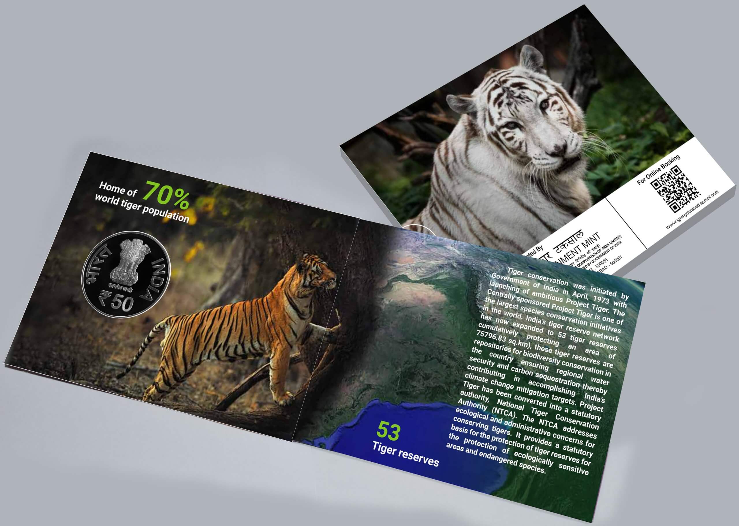 RS. 50 – QA - PROOF - 50 YEARS OF PROJECT TIGER - Image 3