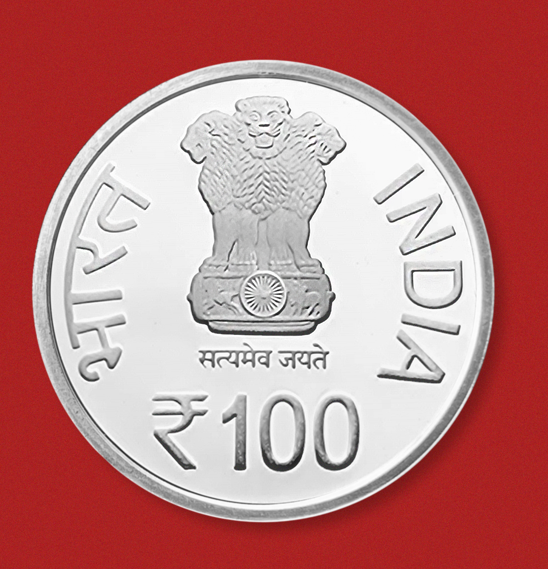 Centenary Year of Kaivalyadhama (Denomination of `100) (UNC) – Folder Packing - FGCO001440 - Image 2