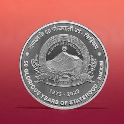 PROOF - 50 GLORIOUS YEARS OF STATEHOOD-SIKKIM (FOLDER)