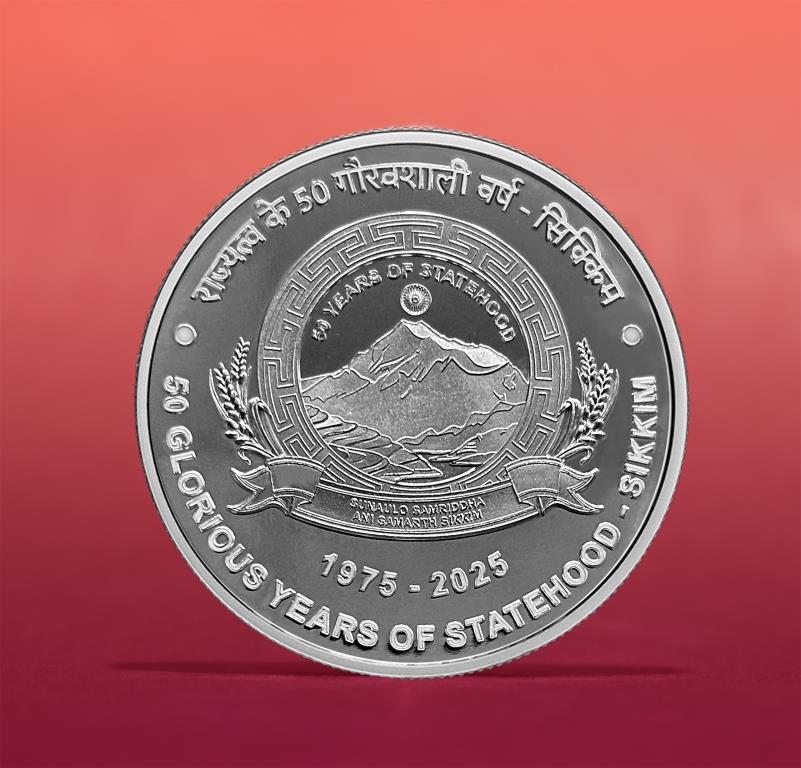PROOF - 50 GLORIOUS YEARS OF STATEHOOD-SIKKIM (FOLDER)