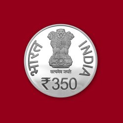 Commemoration of Sri Guru Tegh Bahadur Ji's 350th Martyrdom Day-Denomination of ₹ 350– Proof kappa box Packing – FGCO002054
