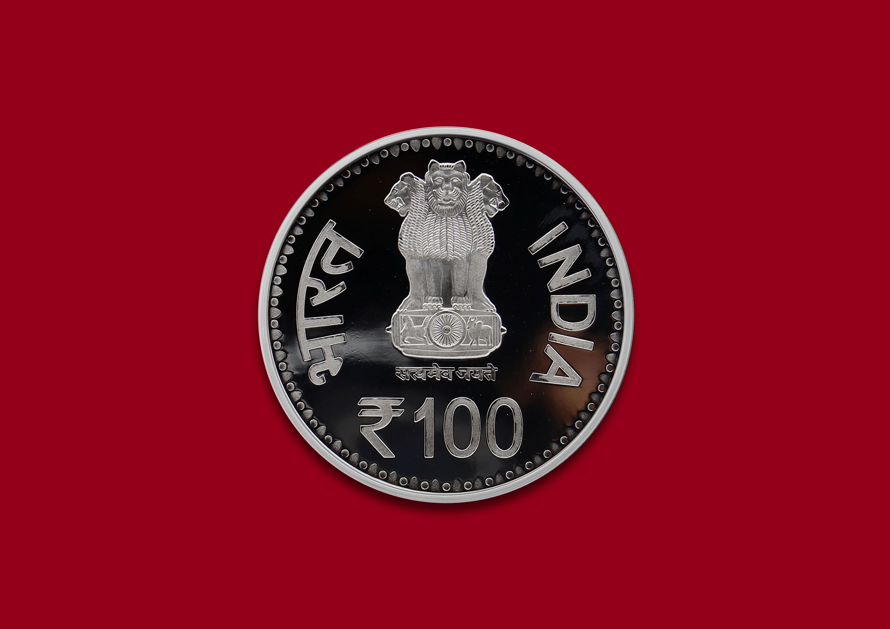 Banaras Hindu University Centenary Year- Denomination of ₹ 100 – Proof Booklet Packing- FGCO002071 - Image 3
