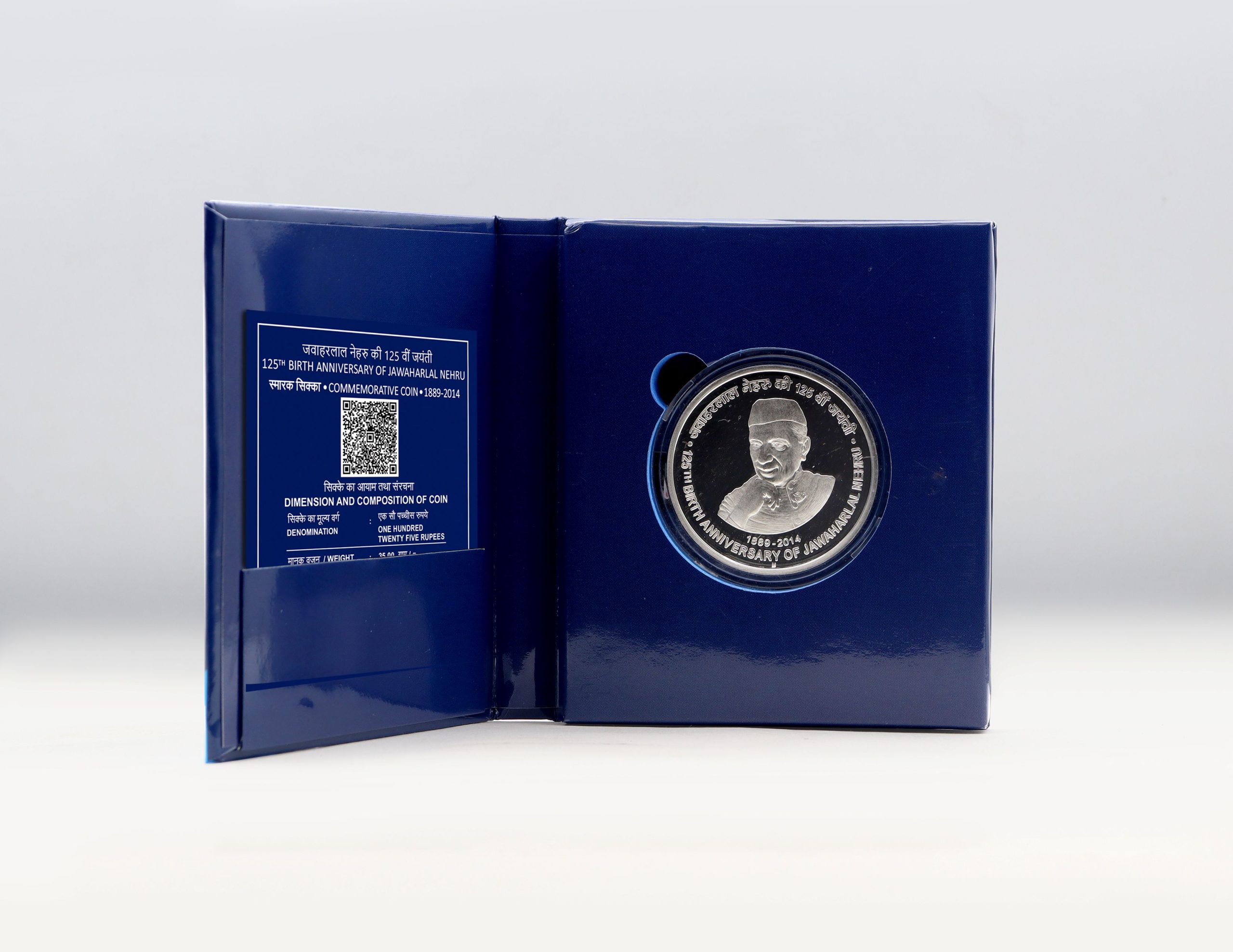 125th Birth Anniversary of Jawaharlal Nehru- Denomination of ₹ 125 – Proof Booklet Packing- FGCO002063
