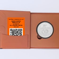Diamond Jubilee Celebrations (Sixty years) of HLL Lifecare Limited | Rs. 60 Proof Coin | Booklet