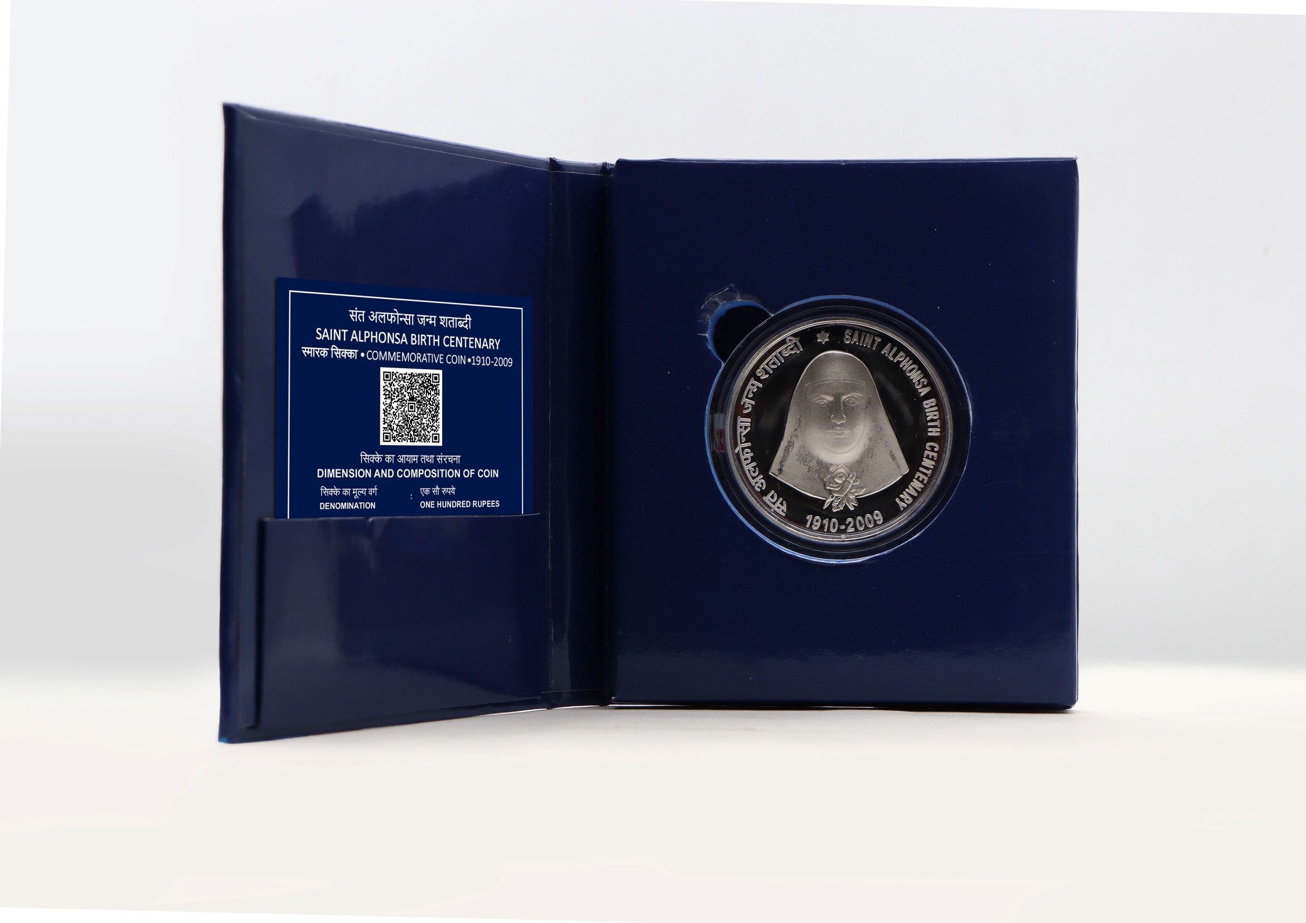 Saint Alphonsa Birth Centenary- Denomination of ₹ 100 – Proof Booklet Packing- FGCO002058
