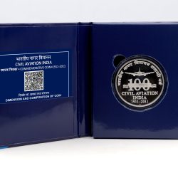 100 Yrs of Civil Aviation of India - Denomination of ₹ 100 – Proof Booklet Packing- FGCO002201
