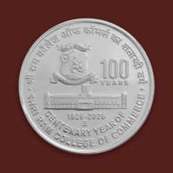 Centenary Year of Shri Ram College of Commerce | Rs. 100 Proof Coin | Booklet