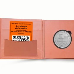 Centenary Year of Shri Ram College of Commerce | Rs. 100 Proof Coin | Kappa Box